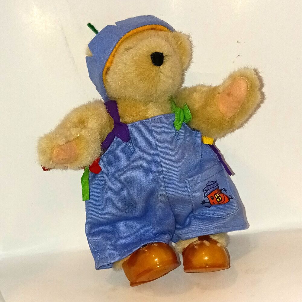 Vintage 1982 Muffy VanderBear North American Bear Co Plush Teddy Overalls Hat